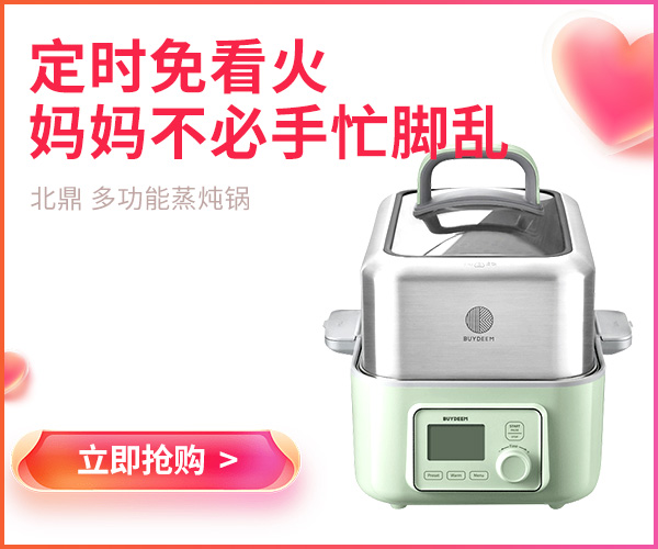 Buydeem北鼎 多功能蒸炖锅G563 智能预约 防干烧   圣诞新年情人节父亲节母亲节礼物 5/10L 经典性价比 适合1-4人小家庭